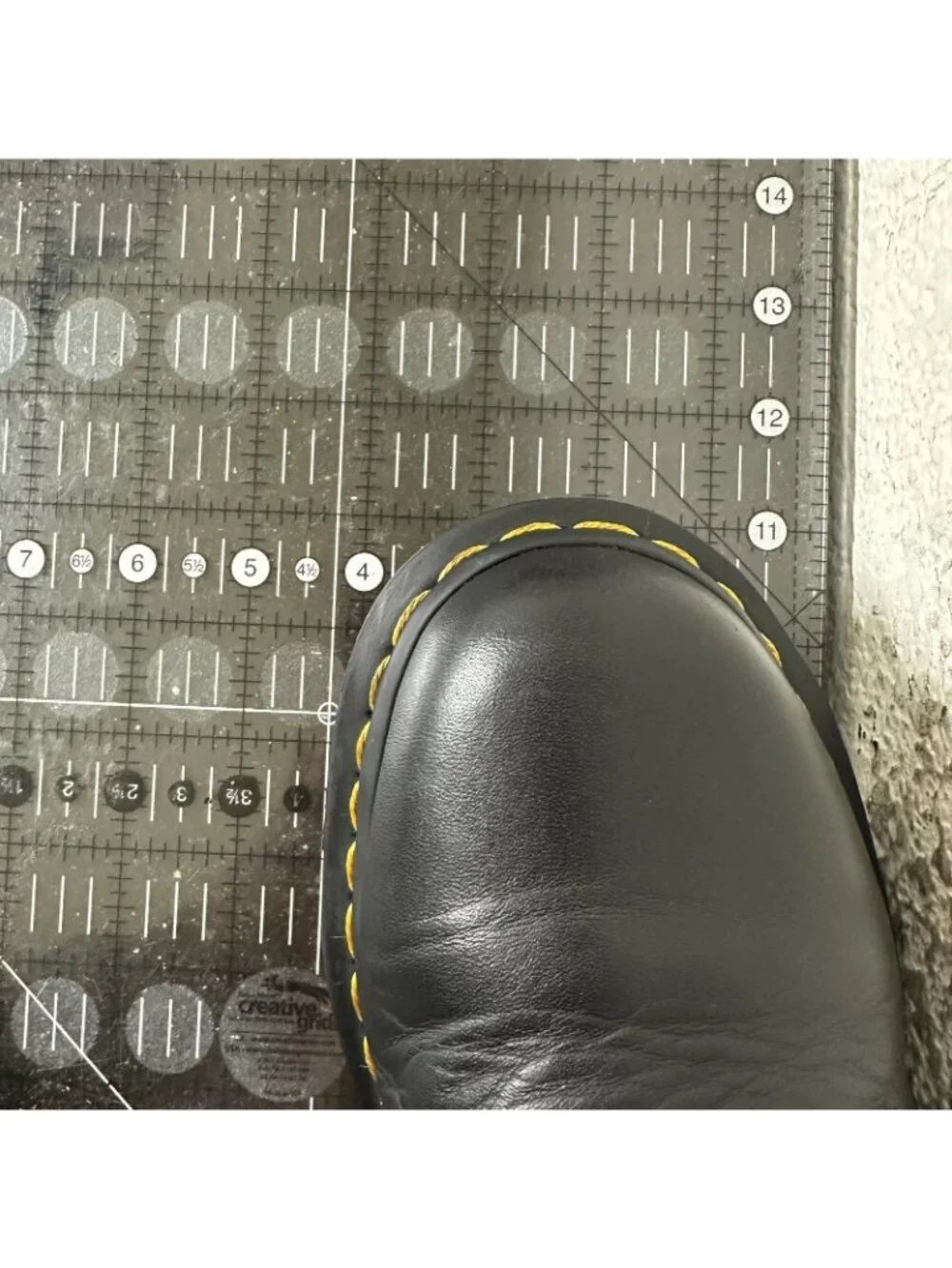 Dr. Martens 8053 Quad Men Size 6 Black Polished Smooth leather 5 Eye Derby Shoes